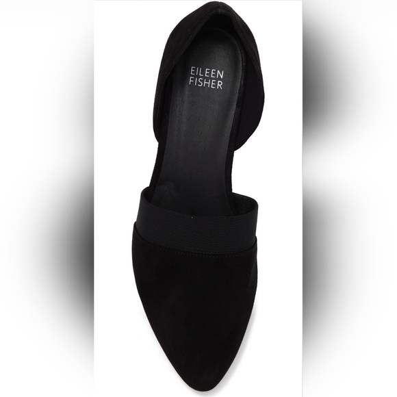 Eileen Fisher Hilly Wedge d'Orsay Pump Black 10 M - Picture 1 of 6